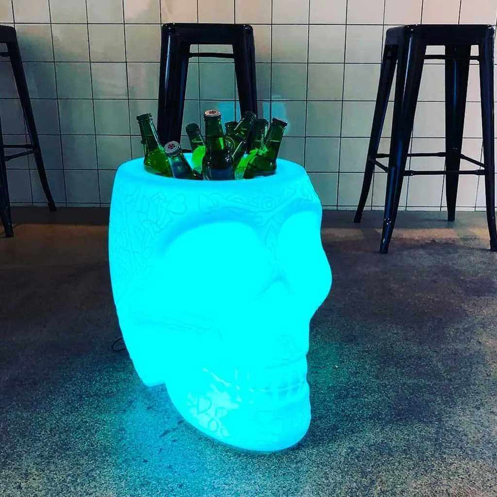Qeeboo Mexico Planter And Champagne Cooler Floor Lamp