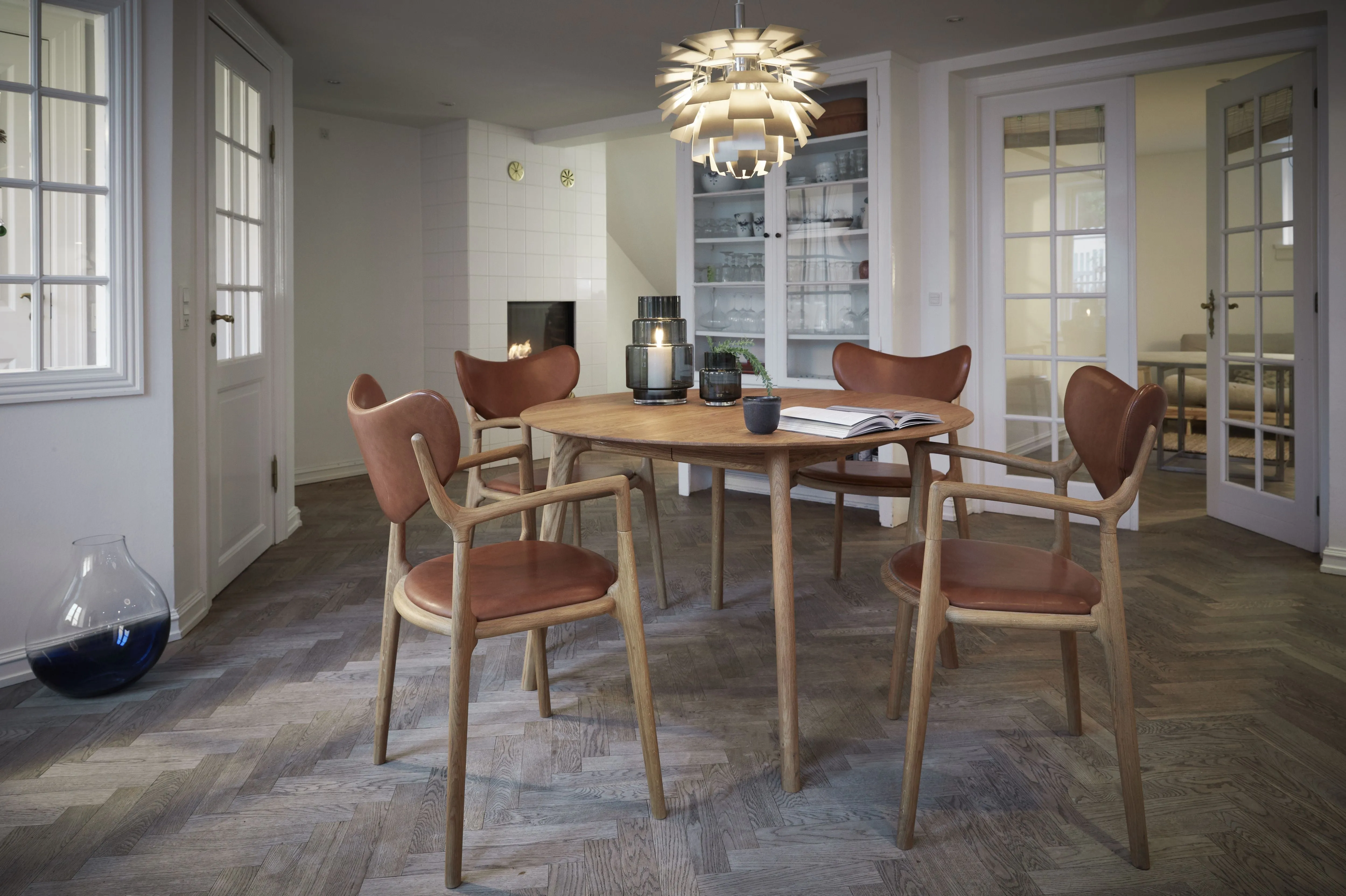 Ro Collection Salon Extendable Table In Oiled Oak,  120 Cm