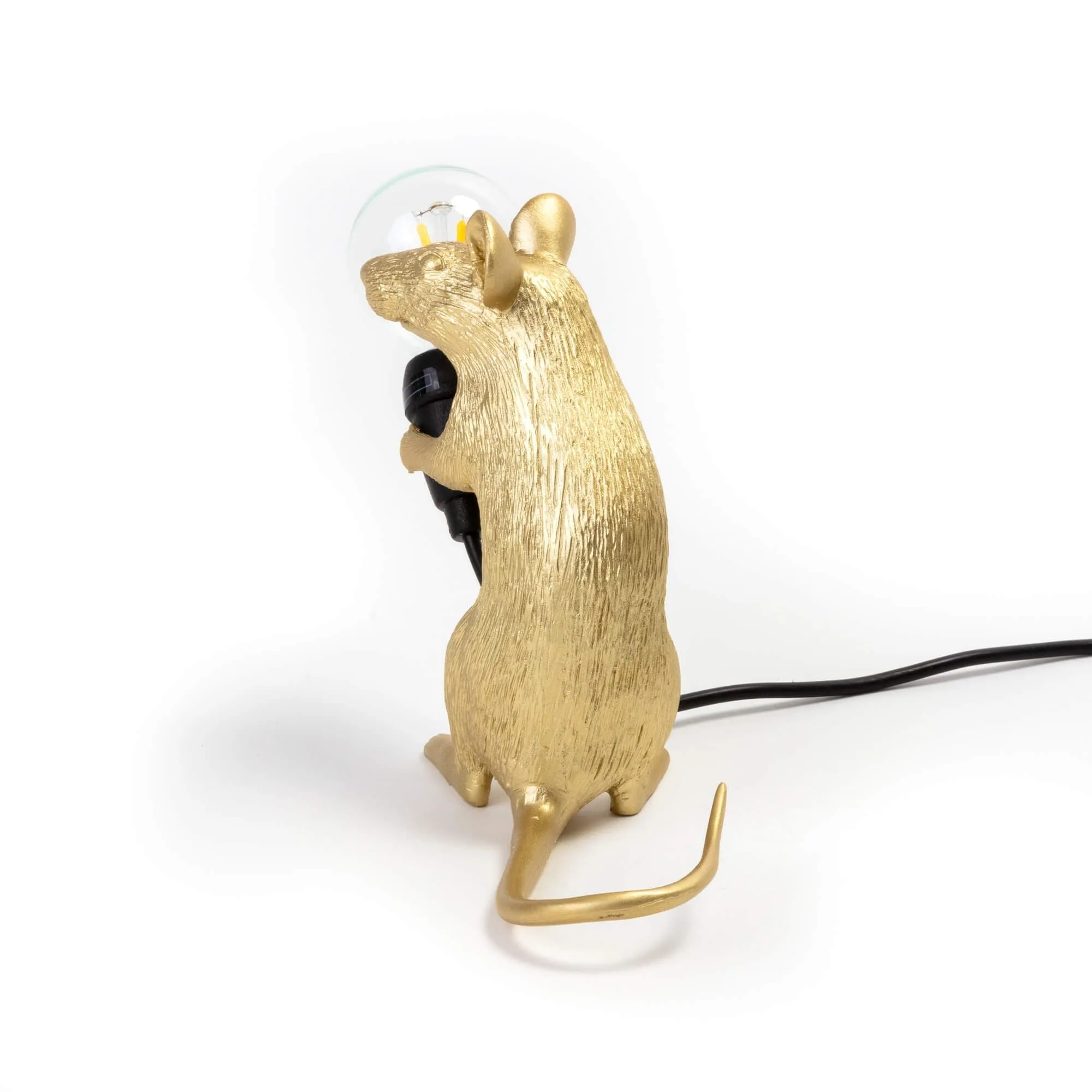 Seletti Mouse Lamp Mac, Gold