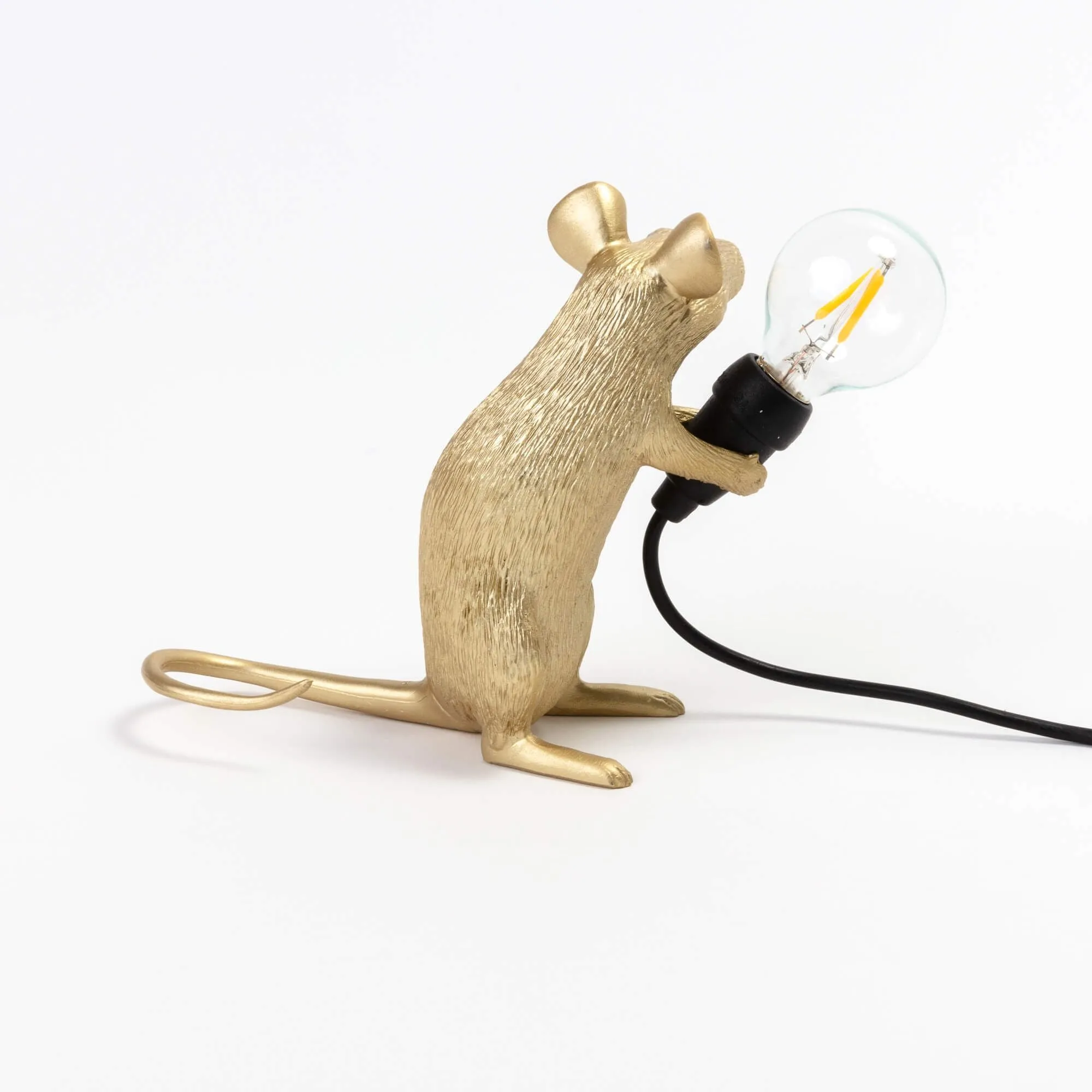 Seletti Mouse Lamp Mac, Gold