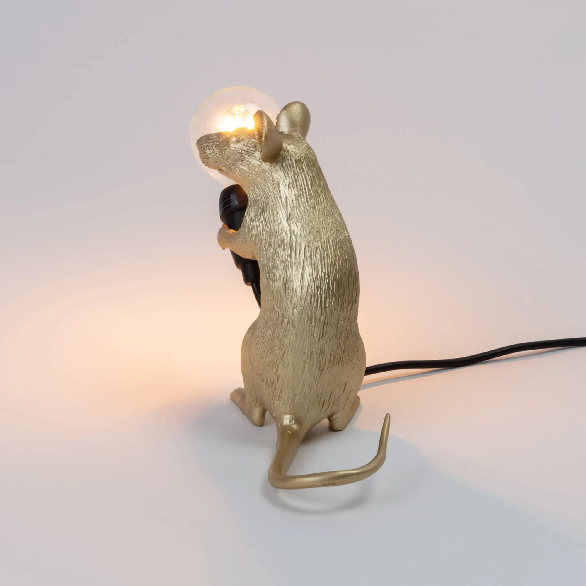 Seletti Mouse Lamp Mac, Gold