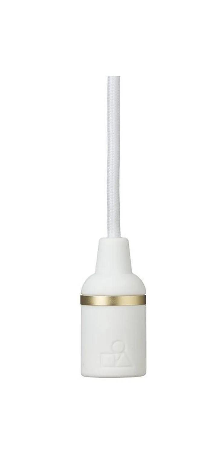 Spring Copenhagen Cover Up Gu10/E27 Socket 40 Mm, White