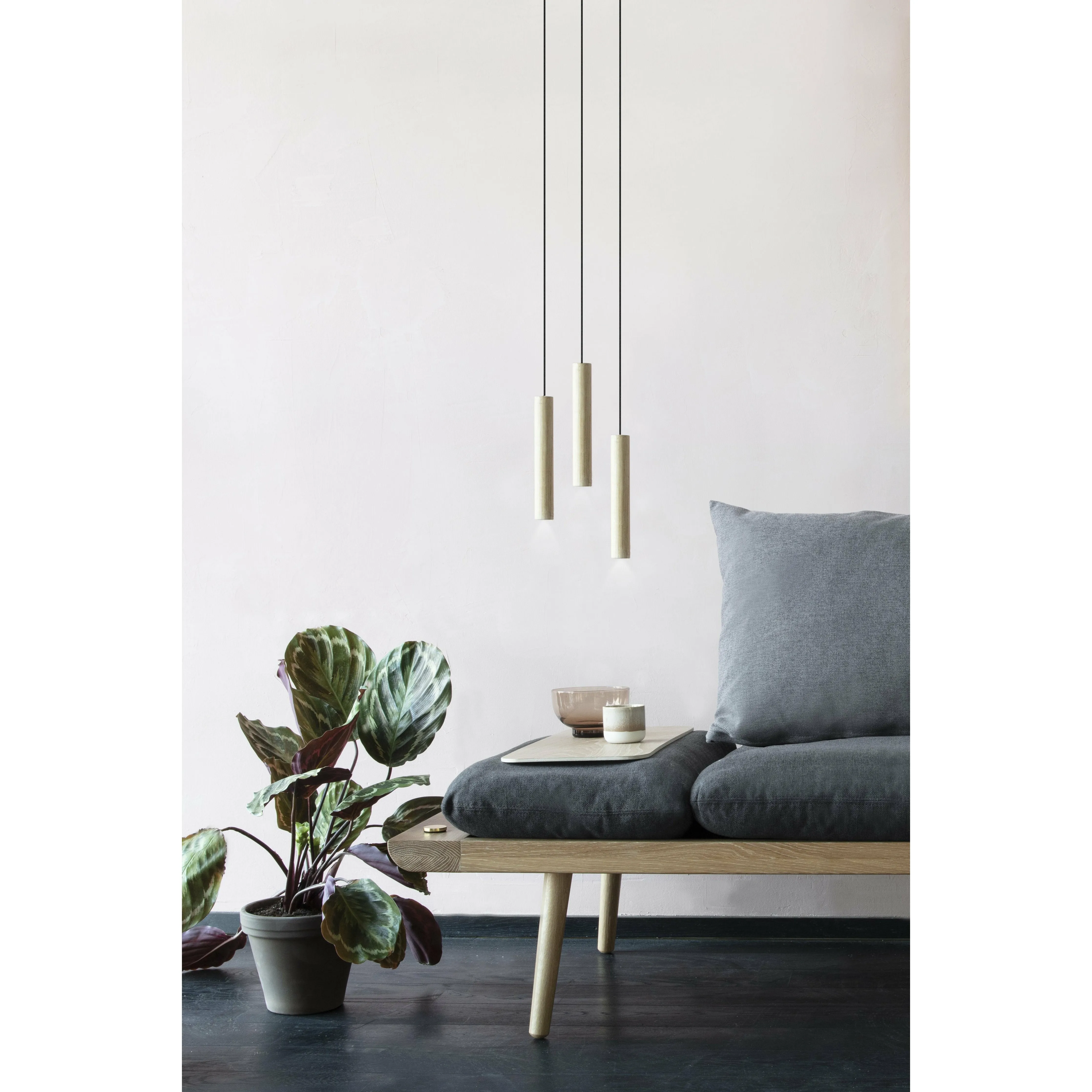 Umage Chimes Cluster Pendant, Oak
