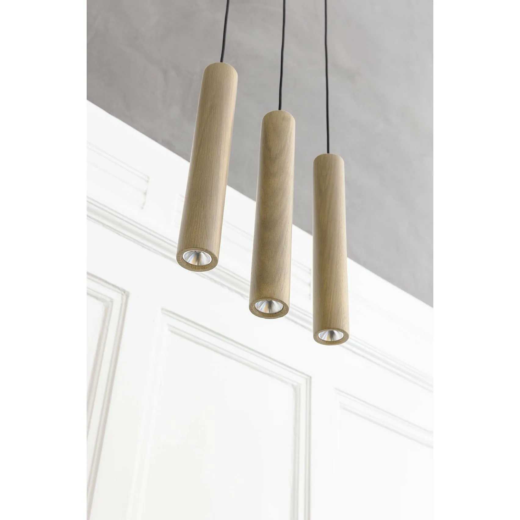 Umage Chimes Cluster Pendant, Oak