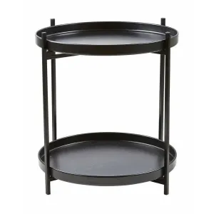 Villa Collection Tray Table  40 Cm, Black