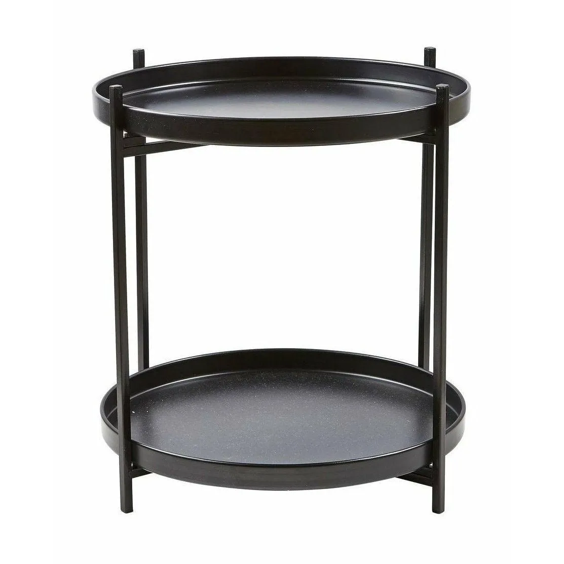Villa Collection Tray Table  40 Cm, Black